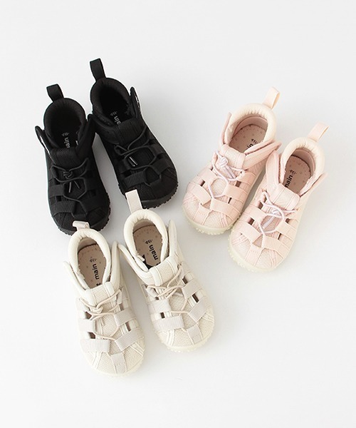 petit main（プティマイン）の「水抜きソールサンダル（スニーカー・キッズ・ライトピンク/ライトベージュ/ブラック・14cm/16cm/15cm/17cm/13cm）」の13枚目の写真