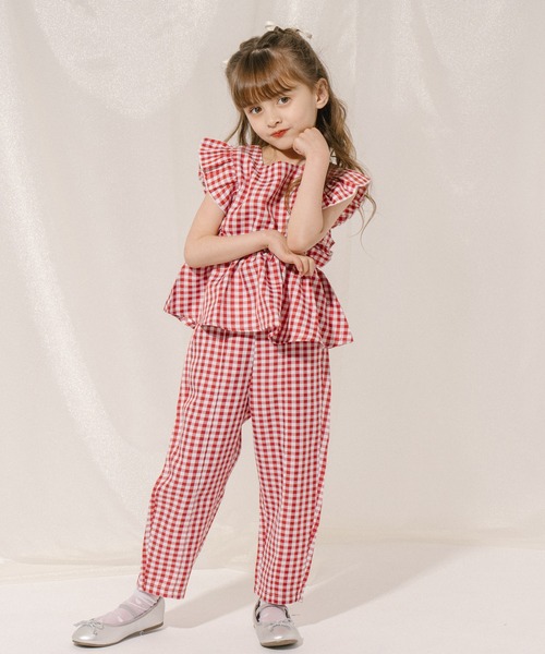 URBAN CHERRY（アーバンチェリー）の「【SEEM/シーム】タックテーパードパンツ（その他パンツ・キッズ・グリーン/ブラック/レッド・110cm/120cm/130cm/140cm/150cm）」の7枚目の写真