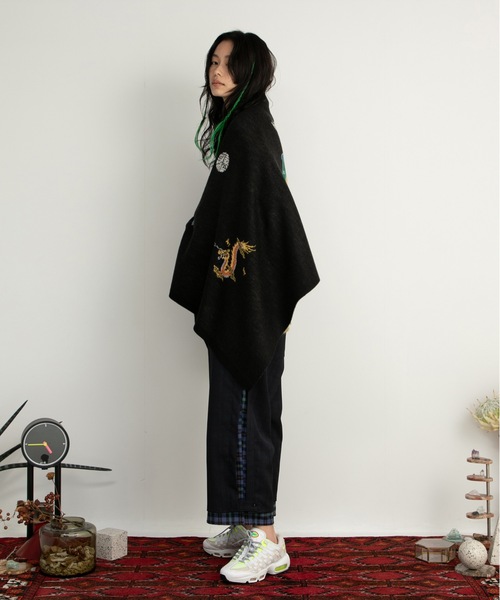 STOF(ストフ)の「Pangea Vietnam Jacket Knit Stole(ストール/ショール・メンズ・ブラック・FREE)」の2枚目の写真