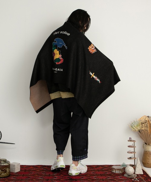 STOF(ストフ)の「Pangea Vietnam Jacket Knit Stole(ストール/ショール・メンズ・ブラック・FREE)」の3枚目の写真
