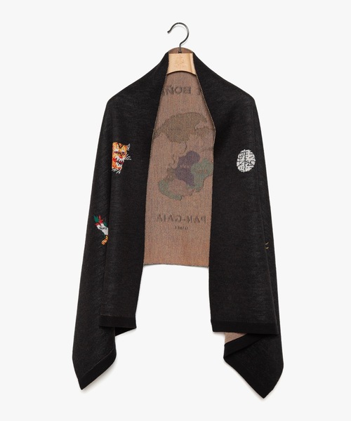 STOF(ストフ)の「Pangea Vietnam Jacket Knit Stole(ストール/ショール・メンズ・ブラック・FREE)」の5枚目の写真