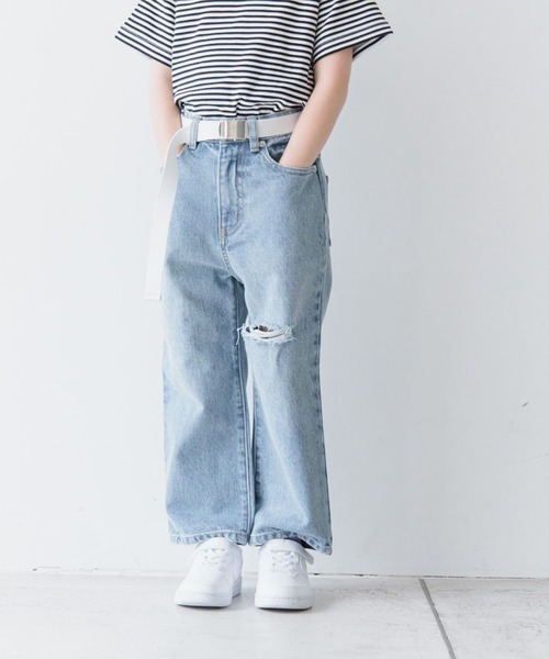 LOWRYS FARM(ローリーズファーム)の「デニムカコウストレートP2 114248(デニムパンツ・キッズ・ブルー・110cm/120cm/130cm/140cm/150cm)」の14枚目の写真