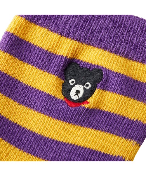DOUBLE_B(ダブルビー)の「ボーダーソックス(ソックス/靴下・キッズ・サックスブルー/パープル/ブラック・19-21cm/17-19cm/13-15cm/11-13cm/15-17cm)」の4枚目の写真