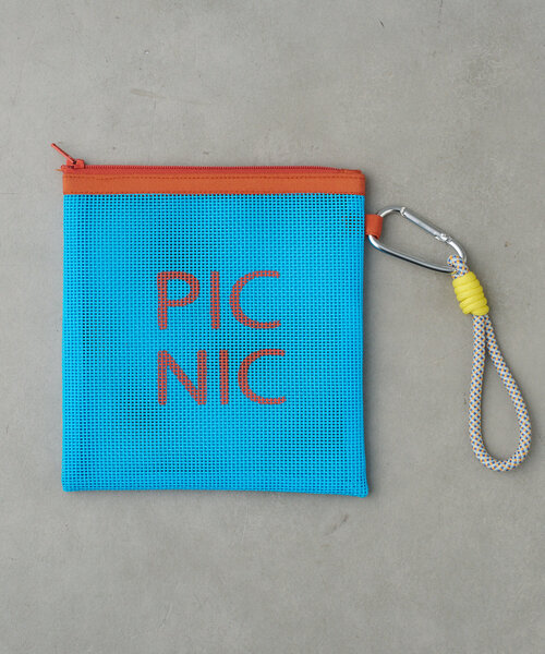 BIRTHDAY BAR（バースデイバー）の「スクエアメッシュポーチ　PICNIC（ポーチ・レディース・ネイビー/ブラウン/ブルー・0）」の8枚目の写真