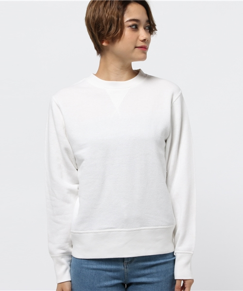 SEVENDAYS=SUNDAY（セブンデイズサンデイ）の「トンプキン裏毛　長袖ラグランプルオーバー（Tシャツ/カットソー・レディース・オフホワイト/杢グレー/チャコールグレー/ネイビー・LARGE/MEDIUM）」の5枚目の写真