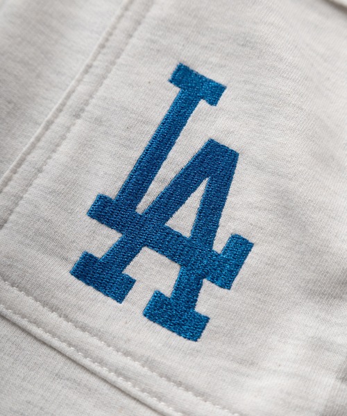 MLB（メジャーリーグベースボール）の「【MAJOR LEAGUE BASEBALL/メジャーリーグベースボール】MLB 3TEAM LOGO ミッドサイズ刺繍＆ワンポイントロゴデザイン スウェットカーゴショーツ/ショートパンツ（その他パンツ・メンズ・ブラック/ヘザーグレー/ネイビー・M/L/XL）」の10枚目の写真