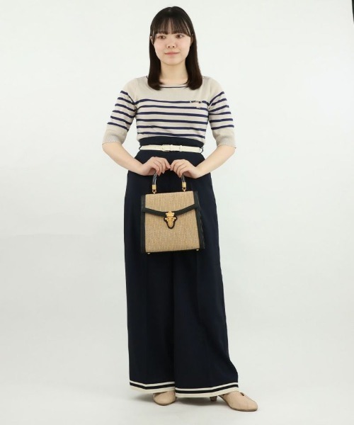 an another angelus(アンアナザーアンジェラス)の「ロゴ刺繍ボーダーニットプルオーバー/ananotherangelus(ニット/セーター・レディース・ブルー/ミント/ネイビー・FREE)」の7枚目の写真