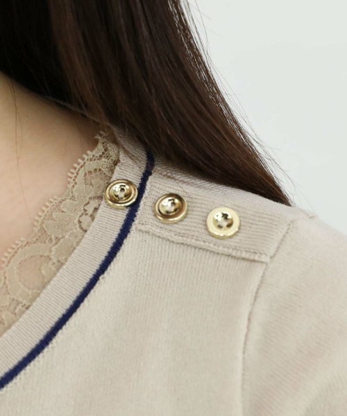 an another angelus(アンアナザーアンジェラス)の「ロゴ刺繍ボーダーニットプルオーバー/ananotherangelus(ニット/セーター・レディース・ブルー/ミント/ネイビー・FREE)」の10枚目の写真