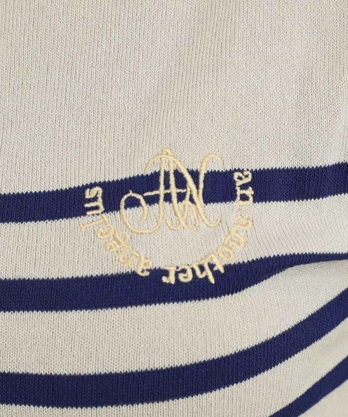 an another angelus(アンアナザーアンジェラス)の「ロゴ刺繍ボーダーニットプルオーバー/ananotherangelus(ニット/セーター・レディース・ブルー/ミント/ネイビー・FREE)」の12枚目の写真