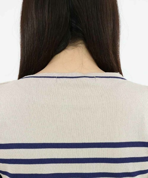 an another angelus(アンアナザーアンジェラス)の「ロゴ刺繍ボーダーニットプルオーバー/ananotherangelus(ニット/セーター・レディース・ブルー/ミント/ネイビー・FREE)」の13枚目の写真