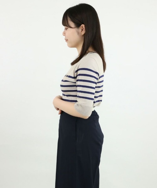 an another angelus(アンアナザーアンジェラス)の「ロゴ刺繍ボーダーニットプルオーバー/ananotherangelus(ニット/セーター・レディース・ブルー/ミント/ネイビー・FREE)」の15枚目の写真