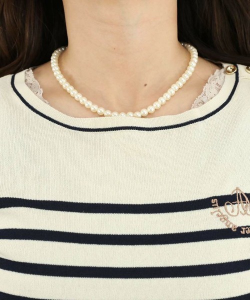 an another angelus(アンアナザーアンジェラス)の「ロゴ刺繍ボーダーニットプルオーバー/ananotherangelus(ニット/セーター・レディース・ブルー/ミント/ネイビー・FREE)」の19枚目の写真