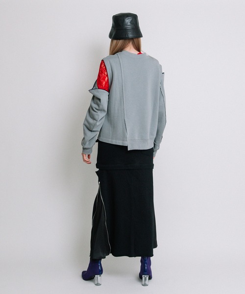 AULA AILA(アウラアイラ)の「リバーシブルバケットハット(ハット・レディース・ブラック/ブラウン/オフホワイト・0)」の7枚目の写真