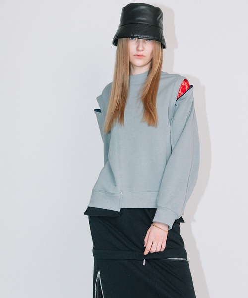 AULA AILA(アウラアイラ)の「リバーシブルバケットハット(ハット・レディース・ブラック/ブラウン/オフホワイト・0)」の8枚目の写真