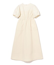 Ray BEAMS | Ray BEAMS / フクレジャカード キリカエ パフスリーブ ワンピース(ワンピース)