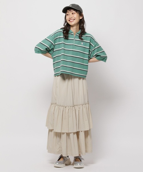 niko and...（ニコアンド）の「ナイロンティアードスカート（スカート・レディース・モカ/ブラック/アイボリー・FREE）」の7枚目の写真