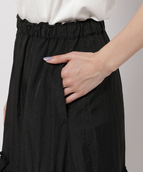 niko and...（ニコアンド）の「ナイロンティアードスカート（スカート・レディース・モカ/ブラック/アイボリー・FREE）」の15枚目の写真