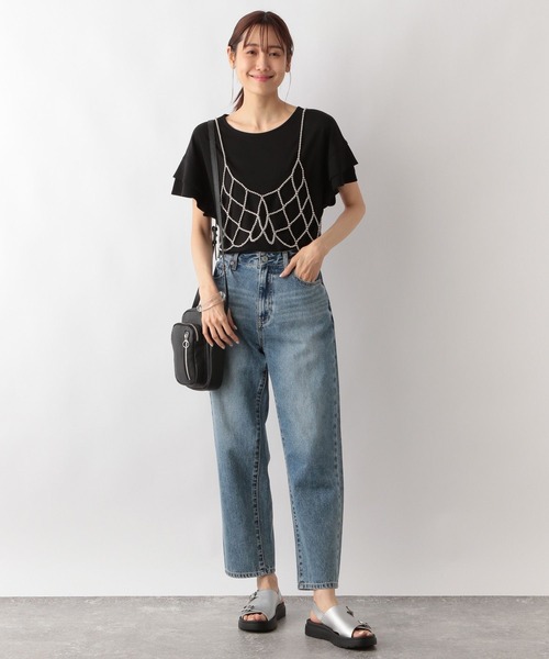 セール】MATINEE LINE/冷感フリルスリーブ半袖/123971（Tシャツ