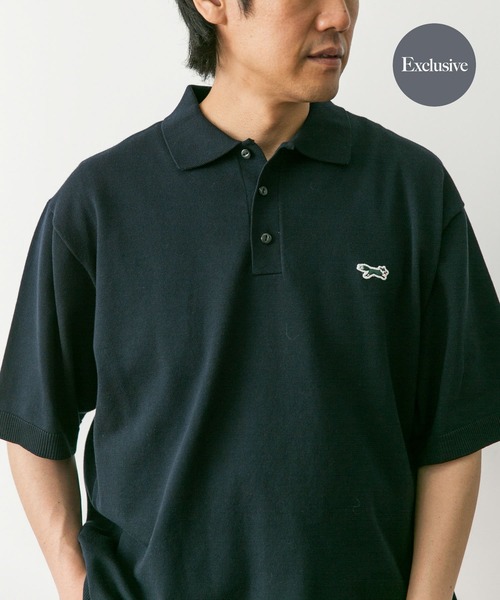 URBAN RESEARCH DOORS（アーバンリサーチドアーズ）の「『別注』PENNEYS×DOORS　THE FOX ハイゲージ ニットポロ（ニット/セーター・メンズ・グレー系その他/ネイビー/グリーン・MEDIUM/LARGE/X-LARGE）」の3枚目の写真