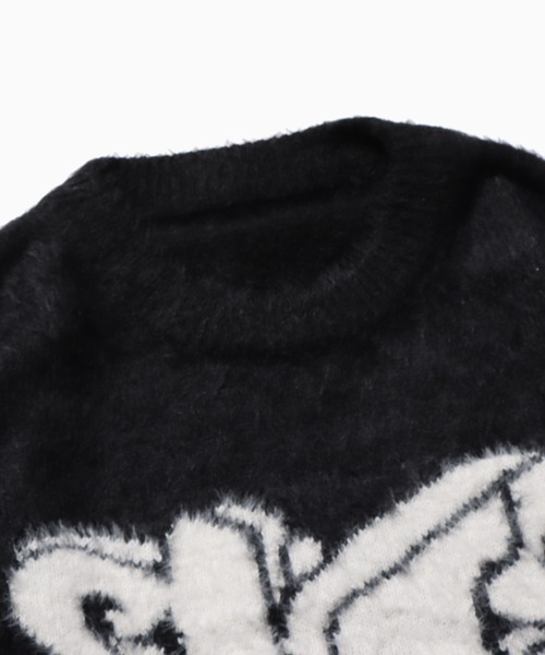 ROOPTOKYO(ループトウキョウ)の「▲FRONT DESIGN KNIT PULLOVER/フロントデザイン ニットプルオーバー(ニット/セーター・レディース・レッド/ホワイト/ブラック・M/L/S)」の4枚目の写真
