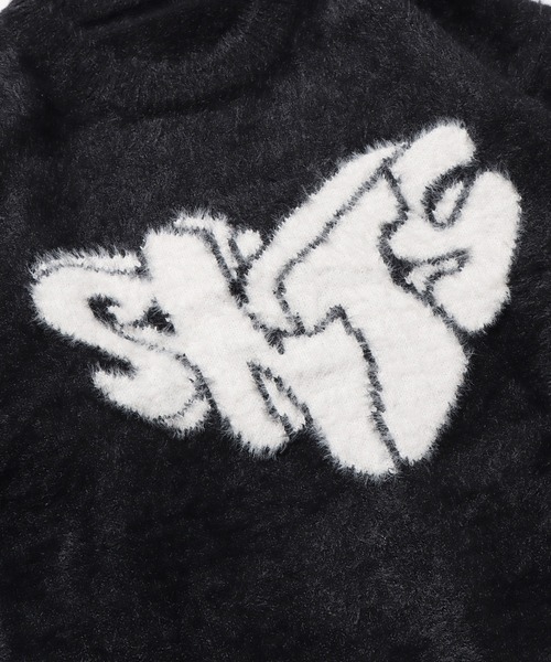 ROOPTOKYO(ループトウキョウ)の「▲FRONT DESIGN KNIT PULLOVER/フロントデザイン ニットプルオーバー(ニット/セーター・レディース・レッド/ホワイト/ブラック・M/L/S)」の5枚目の写真