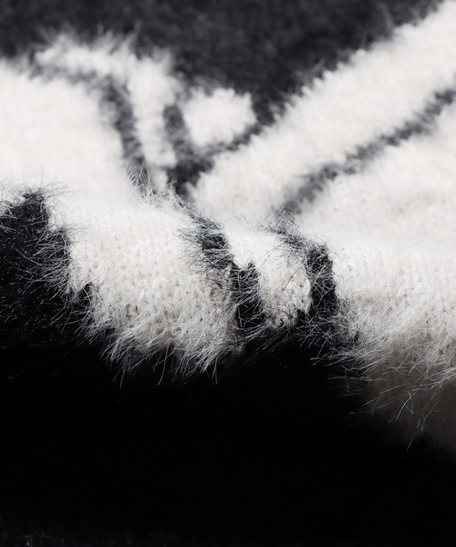 ROOPTOKYO(ループトウキョウ)の「▲FRONT DESIGN KNIT PULLOVER/フロントデザイン ニットプルオーバー(ニット/セーター・レディース・レッド/ホワイト/ブラック・M/L/S)」の8枚目の写真