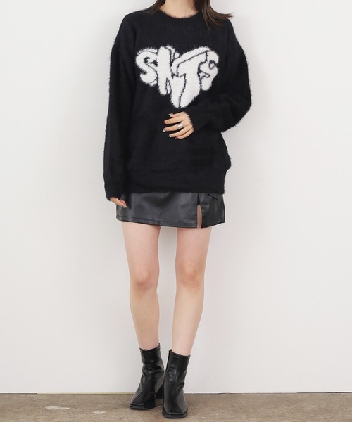 ROOPTOKYO(ループトウキョウ)の「▲FRONT DESIGN KNIT PULLOVER/フロントデザイン ニットプルオーバー(ニット/セーター・レディース・レッド/ホワイト/ブラック・M/L/S)」の17枚目の写真