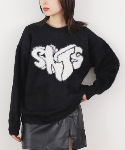 ROOPTOKYO(ループトウキョウ)の「▲FRONT DESIGN KNIT PULLOVER/フロントデザイン ニットプルオーバー(ニット/セーター・レディース・レッド/ホワイト/ブラック・M/L/S)」の16枚目の写真