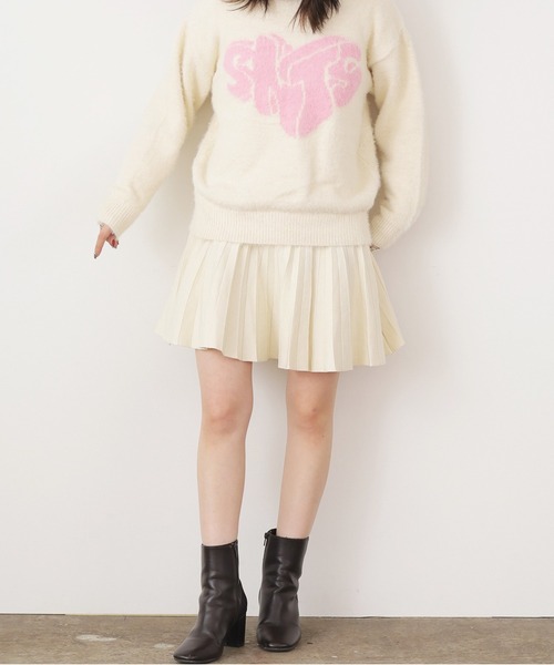 ROOPTOKYO(ループトウキョウ)の「▲FRONT DESIGN KNIT PULLOVER/フロントデザイン ニットプルオーバー(ニット/セーター・レディース・レッド/ホワイト/ブラック・M/L/S)」の13枚目の写真