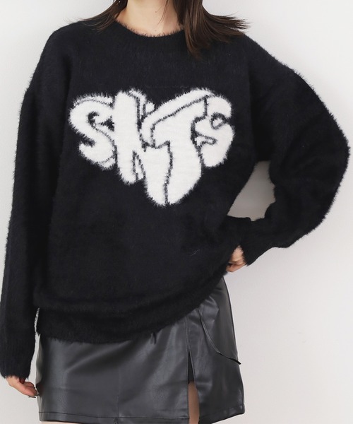 ROOPTOKYO(ループトウキョウ)の「▲FRONT DESIGN KNIT PULLOVER/フロントデザイン ニットプルオーバー(ニット/セーター・レディース・レッド/ホワイト/ブラック・M/L/S)」の15枚目の写真