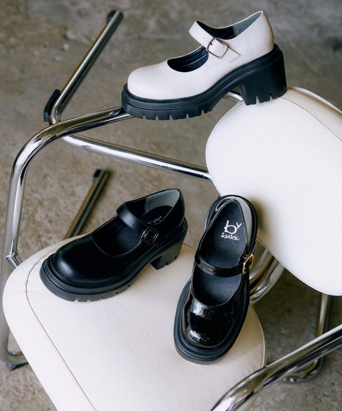 【セール】厚底ソールストラップパンプス 8490087（パンプス）｜byあしながおじさん（バイアシナガオジサン）