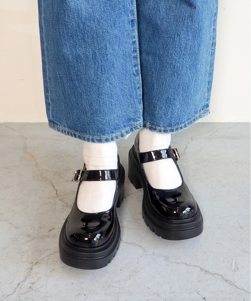 【セール】厚底ソールストラップパンプス 8490087（パンプス）｜byあしながおじさん（バイアシナガオジサン）