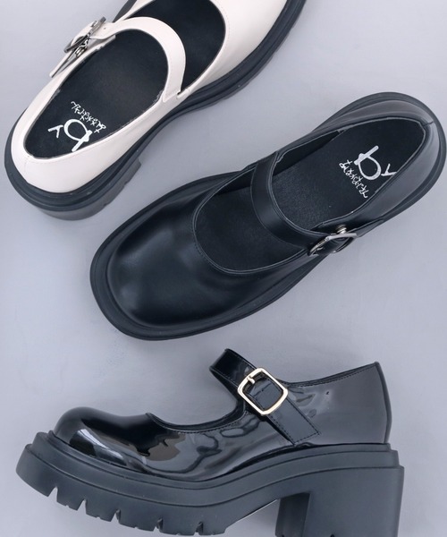 【セール】厚底ソールストラップパンプス 8490087（パンプス）｜byあしながおじさん（バイアシナガオジサン）