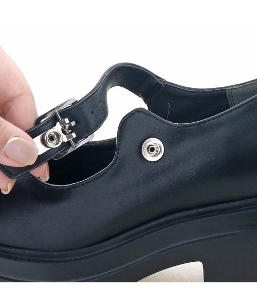 【セール】厚底ソールストラップパンプス 8490087（パンプス）｜byあしながおじさん（バイアシナガオジサン）