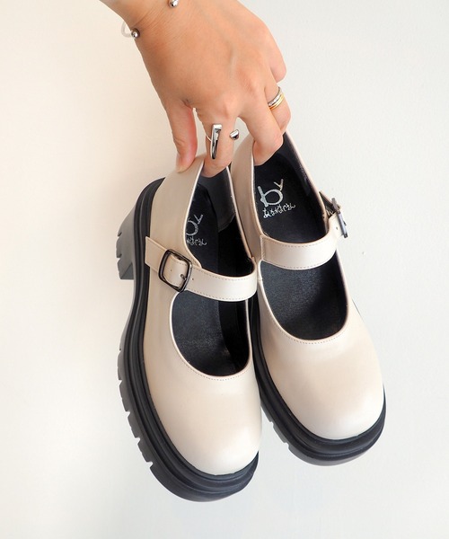 【セール】厚底ソールストラップパンプス 8490087（パンプス）｜byあしながおじさん（バイアシナガオジサン）