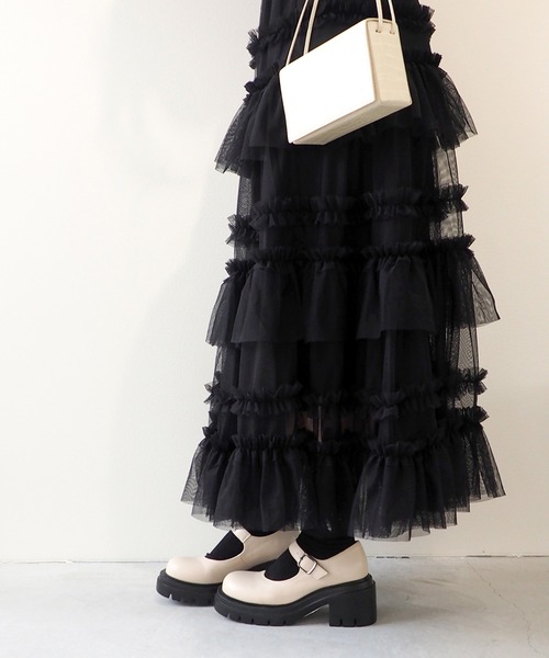 【セール】厚底ソールストラップパンプス 8490087（パンプス）｜byあしながおじさん（バイアシナガオジサン）