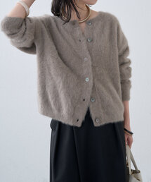 ファーカシミヤ2WAYカーディガン
