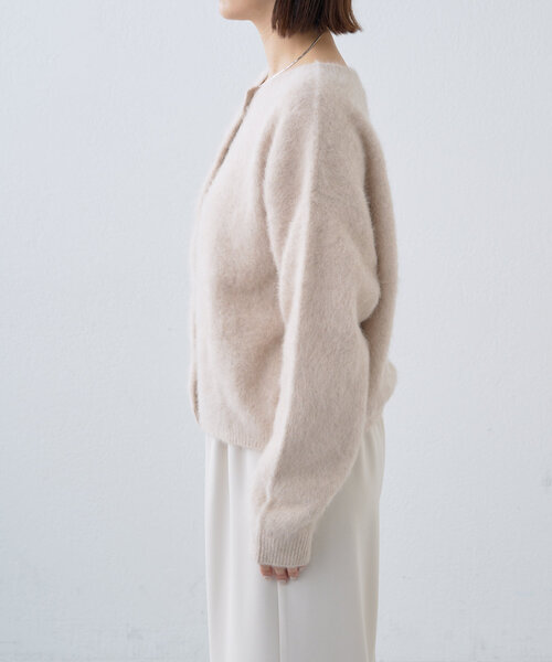 Omekashi(オメカシ)の「ファーカシミヤ2WAYカーディガン(カーディガン/ボレロ・レディース・ピンク/モカ/アイボリー/ブラック・FREE)」の16枚目の写真