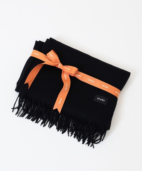 BEAMS（ビームス）の「ソリッド マフラー（マフラー・メンズ・ブラック/グレー/ベージュ・ONE SIZE）」の5枚目の写真