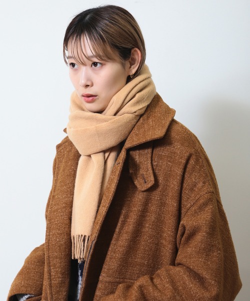 BEAMS（ビームス）の「ソリッド マフラー（マフラー・メンズ・ブラック/グレー/ベージュ・ONE SIZE）」の11枚目の写真