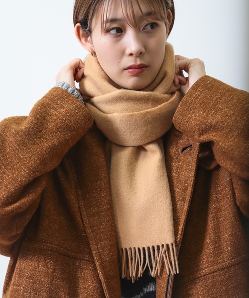 BEAMS（ビームス）の「ソリッド マフラー（マフラー・メンズ・ブラック/グレー/ベージュ・ONE SIZE）」の8枚目の写真