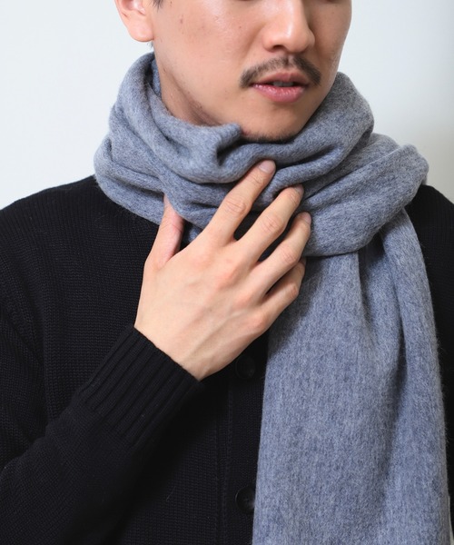 BEAMS（ビームス）の「ソリッド マフラー（マフラー・メンズ・ブラック/グレー/ベージュ・ONE SIZE）」の12枚目の写真