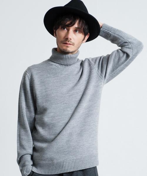 green label relaxing(グリーンレーベルリラクシング)の「MERCE/W タートルネックニット 7G(ニット/セーター・メンズ・ホワイト/グレー/ネイビー・SMALL/X-LARGE/LARGE/MEDIUM)」の2枚目の写真