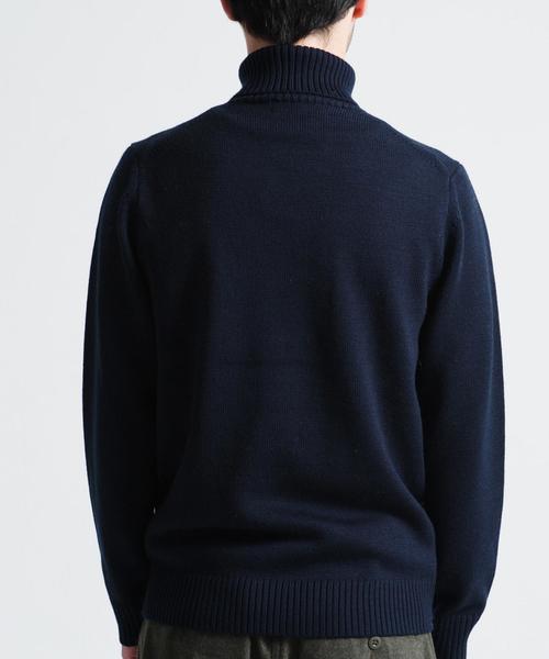 green label relaxing(グリーンレーベルリラクシング)の「MERCE/W タートルネックニット 7G(ニット/セーター・メンズ・ホワイト/グレー/ネイビー・SMALL/X-LARGE/LARGE/MEDIUM)」の6枚目の写真