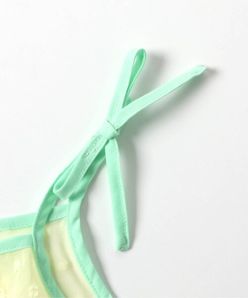 BREEZE（ブリーズ）の「【20周年】カラーチュールビスチェ（キャミソール・キッズ・オフホワイト/ライム・140/130/120/110/100/90/80）」の6枚目の写真