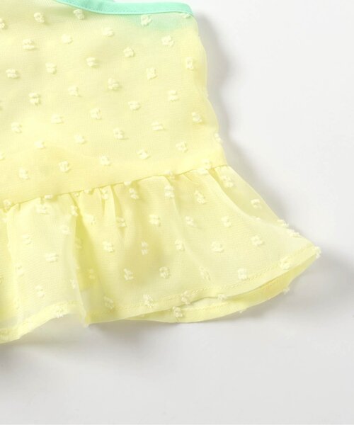 BREEZE（ブリーズ）の「【20周年】カラーチュールビスチェ（キャミソール・キッズ・オフホワイト/ライム・140/130/120/110/100/90/80）」の5枚目の写真