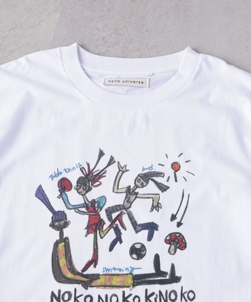 NANO universe(ナノユニバース)の「NANO universe×文化服装学院コラボTシャツ003(Tシャツ/カットソー・メンズ・ホワイト・S/M/L/XL)」の5枚目の写真