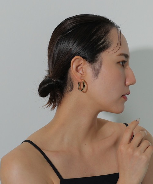 【セール】日本製 ニッケルフリー フープイヤリング（イヤリング）｜emesuelee（エメスーリー）