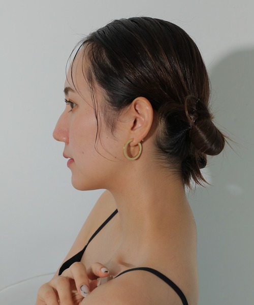 【セール】日本製 ニッケルフリー フープイヤリング（イヤリング）｜emesuelee（エメスーリー）