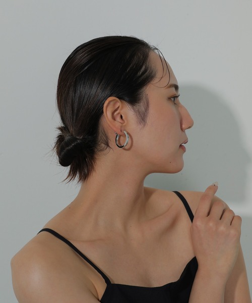 【セール】日本製 ニッケルフリー フープイヤリング（イヤリング）｜emesuelee（エメスーリー）